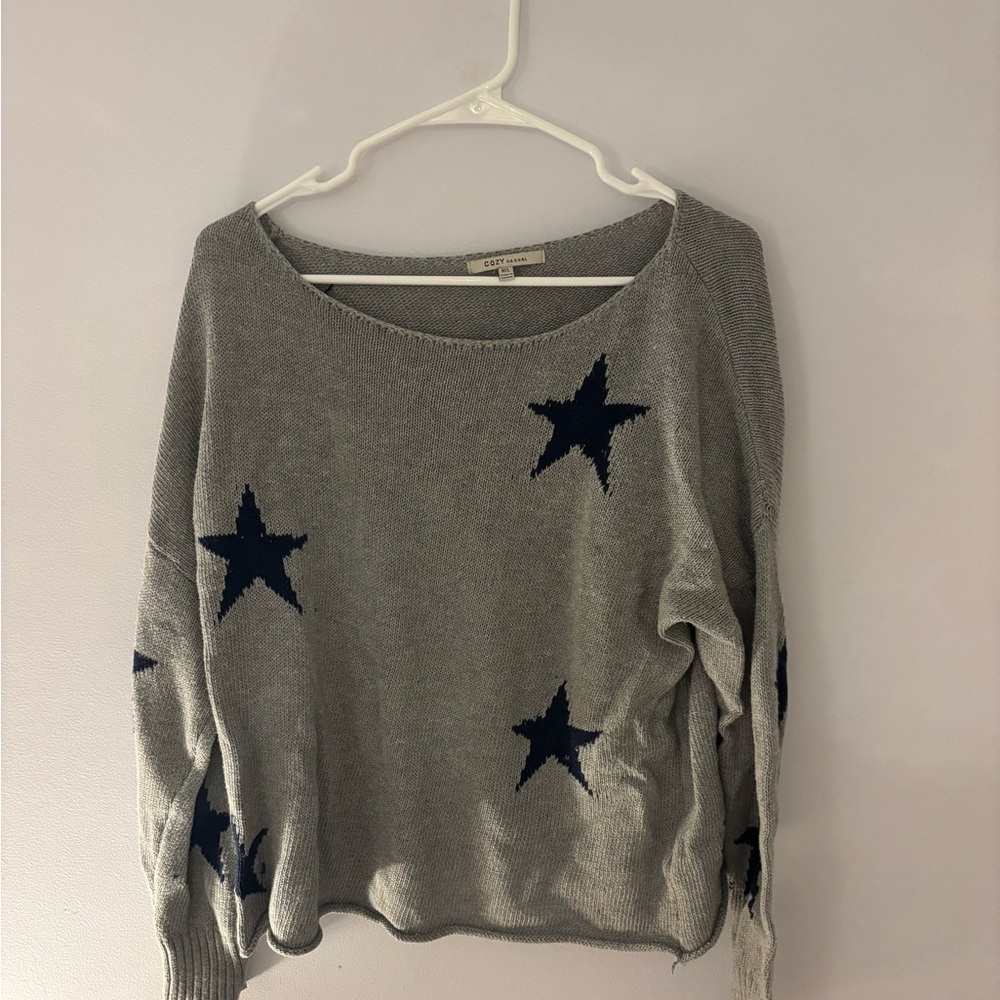 Cozy casual stat knit sweater